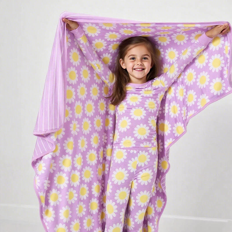 Baby Blanket Supplier - Custom Winter Bamboo New Printing Comfortable Knitted Bedding