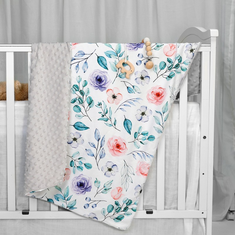 Fleece Baby Blanket Manufacturer - Custom Polyester Minky Dots Velvet Soft Newborn