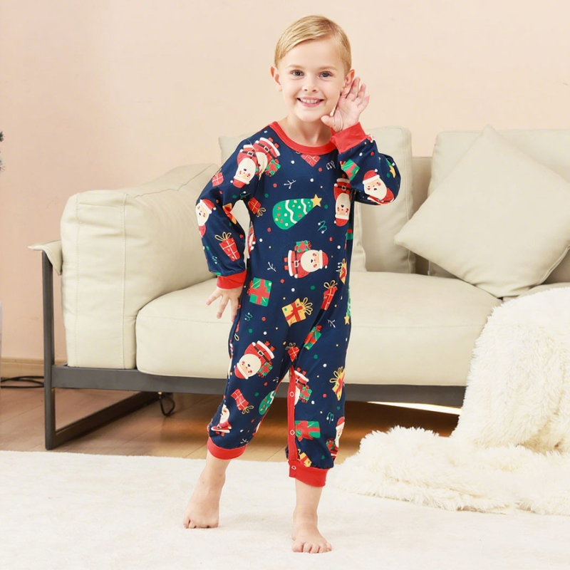 Christmas Pajamas Factory - Custom Bamboo Christmas New Design Casual Soft Family Matching