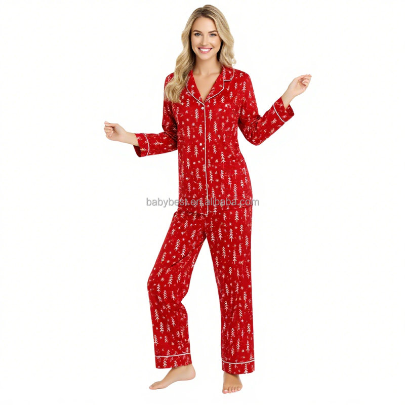 Family Pajamas Set Supplier - High Quality Bamboo New Print Mommy and Me Baby Zipper Romper