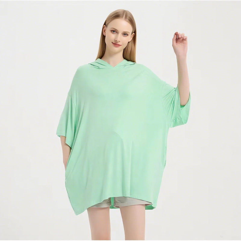 Women Sleep Tee Manufacturer - OEM Custom Logo Lyocell Fabric Oversized Stretchy Summer