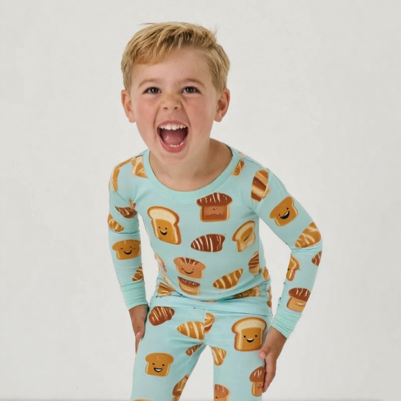 Organic Pajamas Set Manufacturer - Kids Bamboo Two Piece Pajama Sets Custom Sleepwear