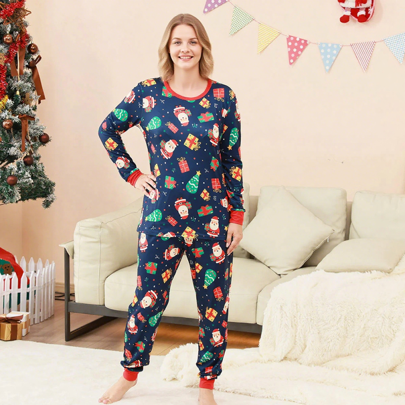 Christmas Pajamas Factory - Custom Bamboo Christmas New Design Casual Soft Family Matching