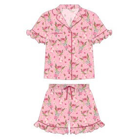 Women Pajamas Factory - Custom Women's Bamboo with Long Sleeves New Valentine's Day Design