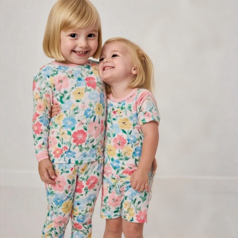 Bamboo Pajamas Manufacturer - Custom Printing Comfortable Long Sleeves Summer Breathable