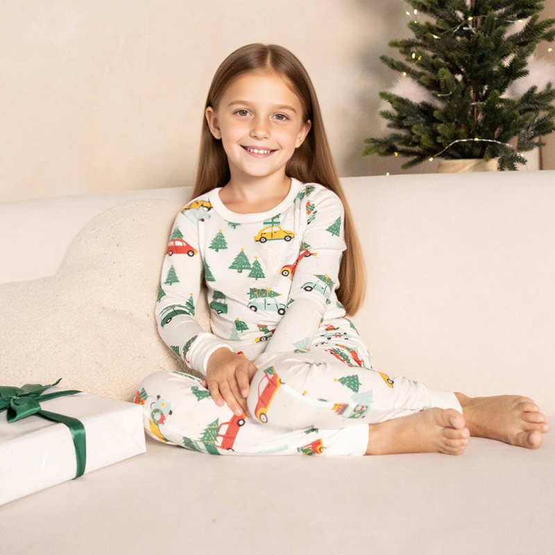 Women Pajamas Supplier - Custom New Printing Christmas Family Pajamas Set Casual Winter