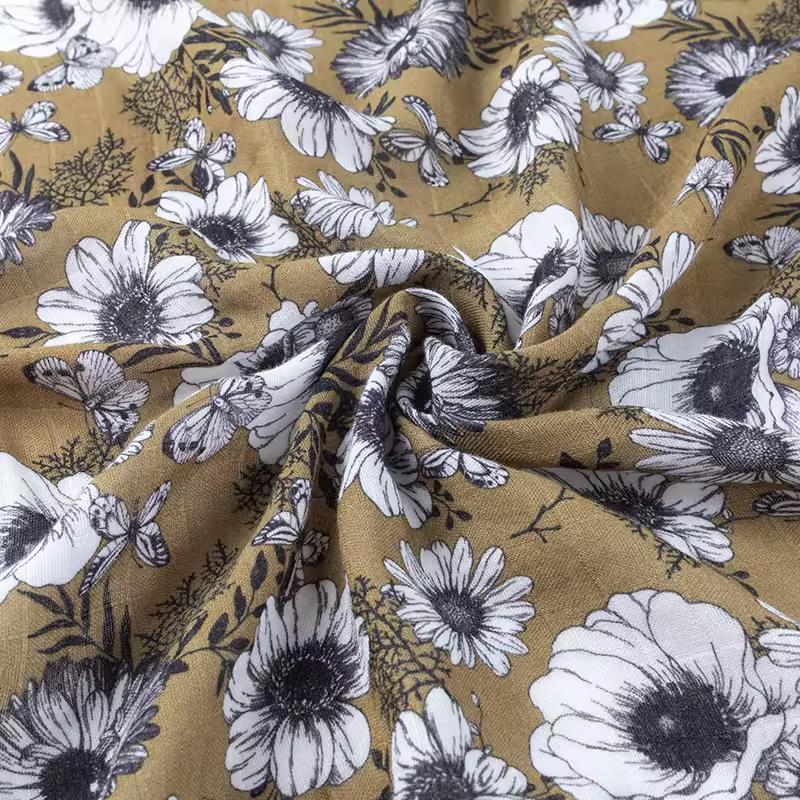 Baby Muslin Blanket Supplier - Wholesale 100% Bamboo Cotton Plain Color Print Soft