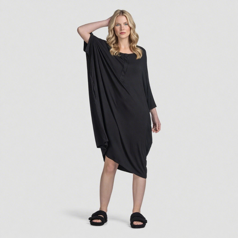 Women Sleepwear Manufacturer - Custom Soft Oversized Comfortable Loose Fit Short Sleeve