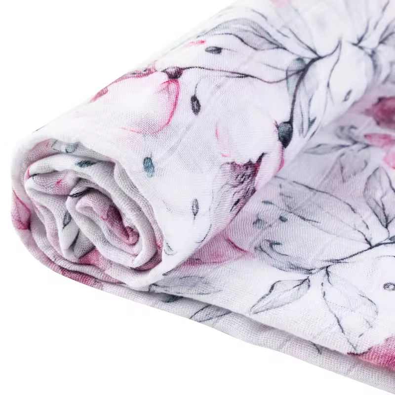 Baby Muslin Blanket Supplier - Wholesale 100% Bamboo Cotton Plain Color Print Soft