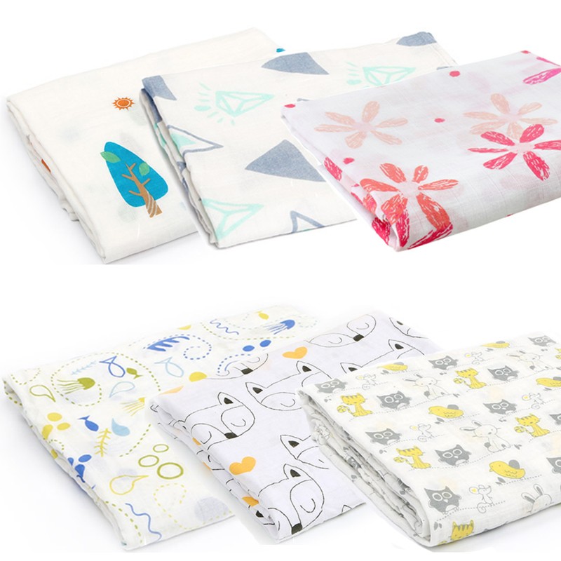 Muslin Swaddle Factory - Wholesale Ready Stock Cover 2 Layers Cotton Bamboo Fabric Wrap