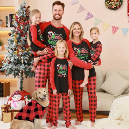Family Pajamas Set Manufacturer - Wholesale Custom New Design Christmas Matching Outfit