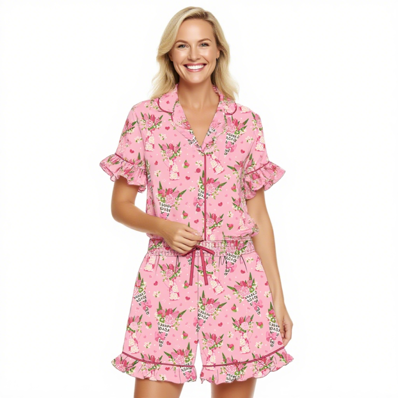 Family Pajamas Set Factory - Valentine Pajamas Family Matching New Year Father Mother Kids