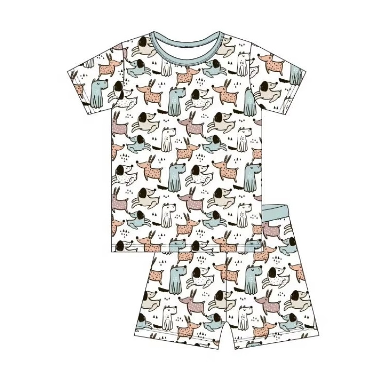 Baby Pajamas Set Supplier - Wholesale Custom Bamboo Summer New Printing Casual Short Shirt