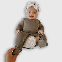 Baby Footie Romper Manufacturer - Custom Newborn Zipper Clothes Organic Cotton Pajamas