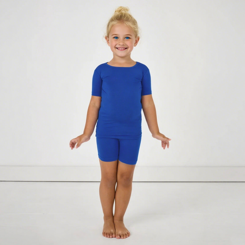 Kids Pajamas Set Factory - Custom Summer Bamboo Two Pieces Short Sleeves Breathable