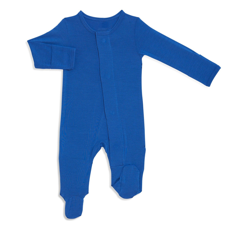 Baby Onesie Supplier - Custom Plain Solid Long Sleeves Magnet Pajamas Bamboo Spandex