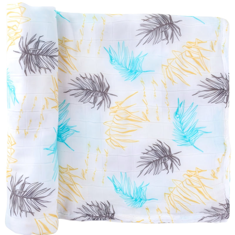 Muslin Swaddle Blanket Supplier - Customized Digital Print Organic 2 Layer Bamboo Cotton