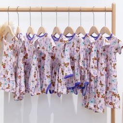 Infant Rompers Manufacturer - Custom Print Bamboo Fabric Newborn Zipper Clothes Onesie