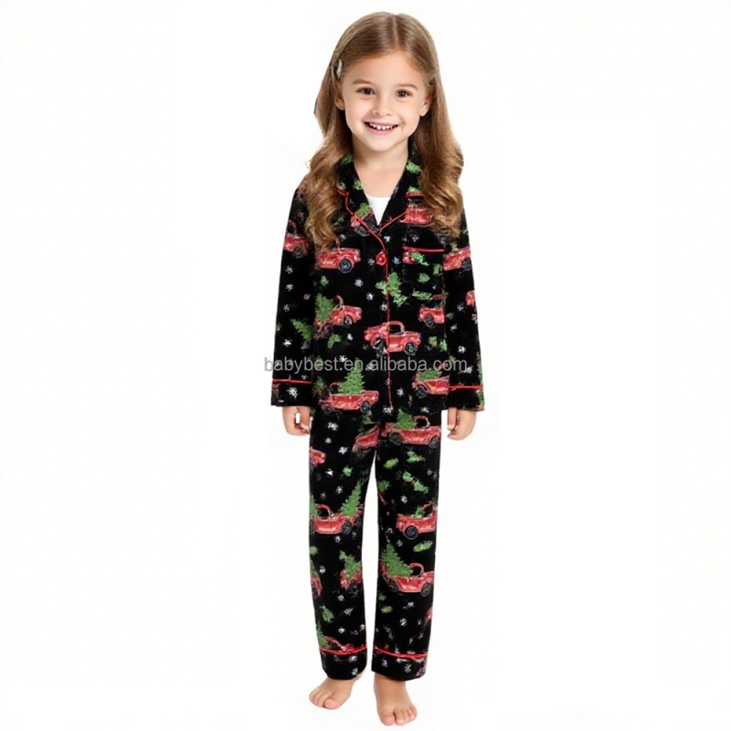 Christmas Pajamas Manufacturer - Custom New Printing Family Matching Outfits Soft Bamboo