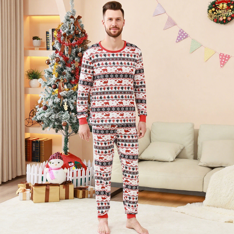 Women Sleepwear Factory - Wholesale Custom Christmas Printing Long Sleeves Casual Baby