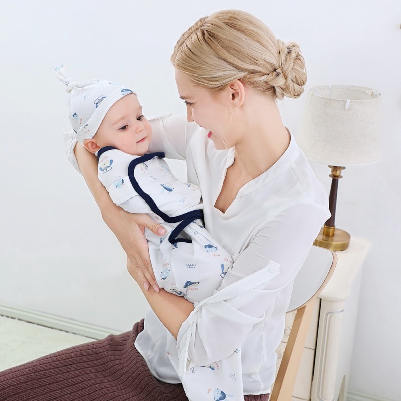 Baby Swaddle Wrap Manufacturer - Factory Custom Organic Cotton Easy Zip Adjustable Size