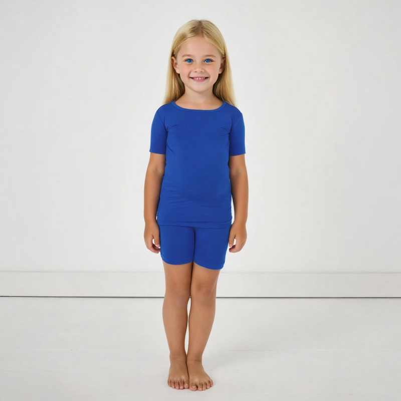 Kids Pajamas Set Factory - Custom Summer Bamboo Two Pieces Short Sleeves Breathable