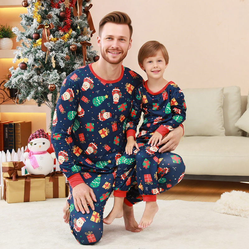 Christmas Pajamas Factory - Custom Bamboo Christmas New Design Casual Soft Family Matching