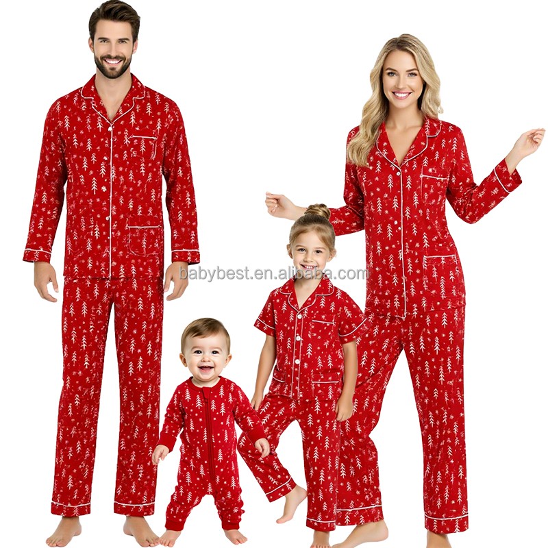 Family Pajamas Set Supplier - High Quality Bamboo New Print Mommy and Me Baby Zipper Romper