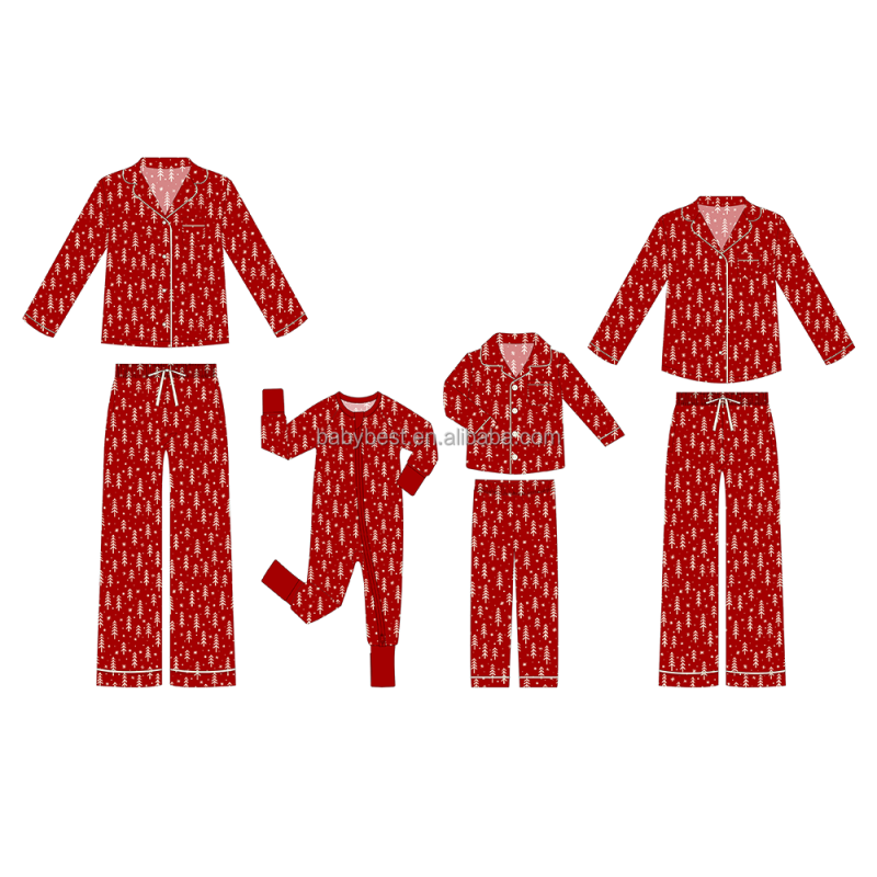 Family Pajamas Set Supplier - High Quality Bamboo New Print Mommy and Me Baby Zipper Romper