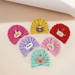 Hat Scarf Set Factory - Newborn Knitted Beanie Scarf Set Cute Keep Warm Kids Winter