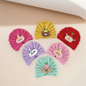 Hat Scarf Set Factory - Newborn Knitted Beanie Scarf Set Cute Keep Warm Kids Winter