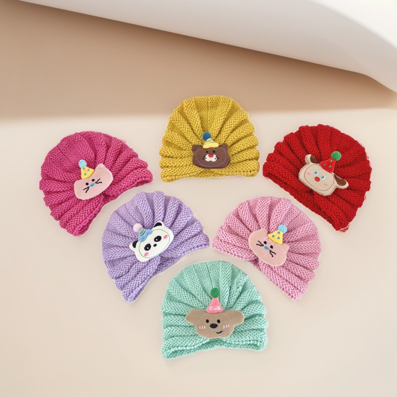 Hat Scarf Set Factory - Newborn Knitted Beanie Scarf Set Cute Keep Warm Kids Winter