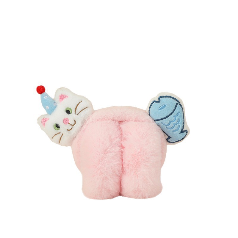 Earmuffs Factory - Autumn Winter Warm Plush Penguin Cute Folding Outdoor Riding Cold-Proof