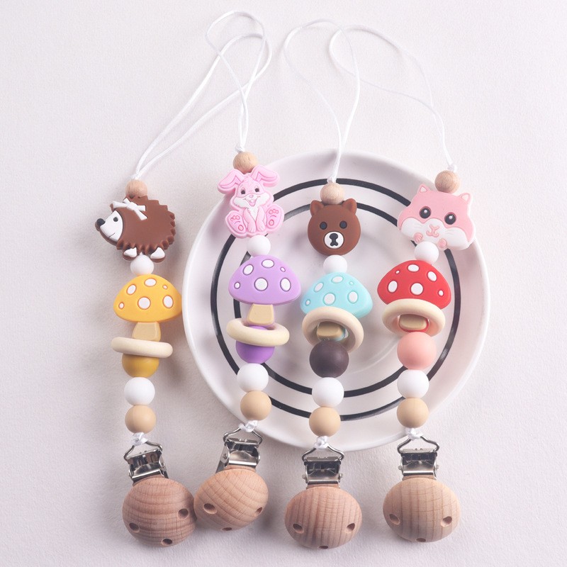 Baby Pacifier Manufacturer - Handmade Cute Cartoon Flower Anti-Drop Silicone with Gum