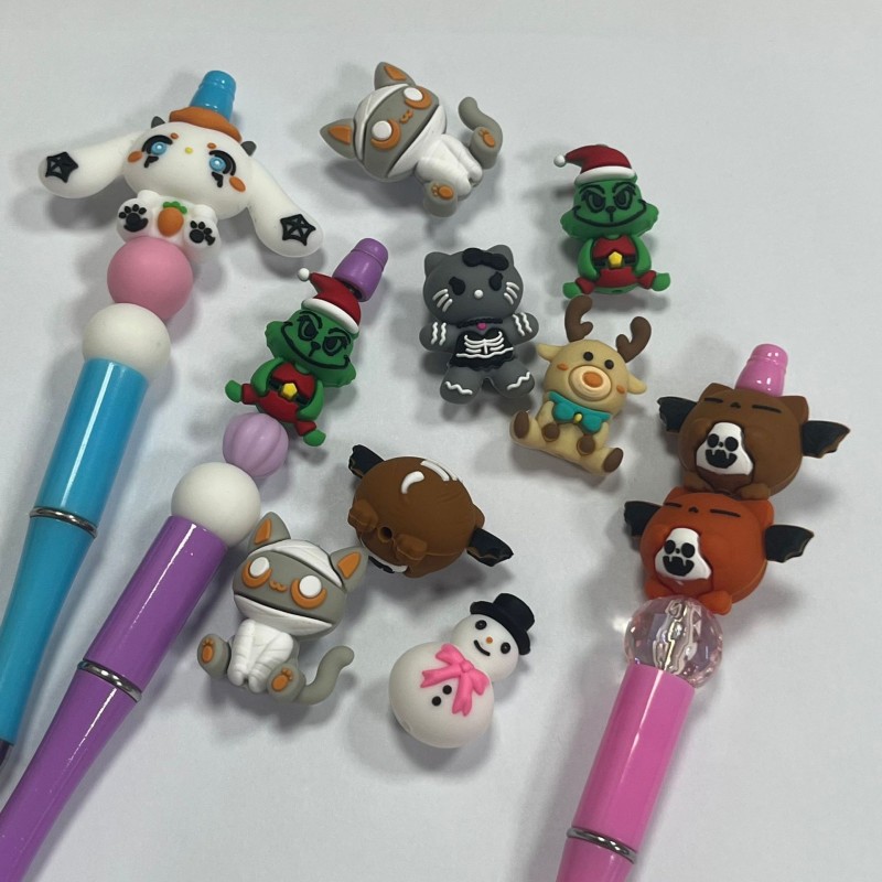 Beads Jewelry Factory - New 3D Stereo HK Silicone Beads Cartoon Mario DIY Beaded