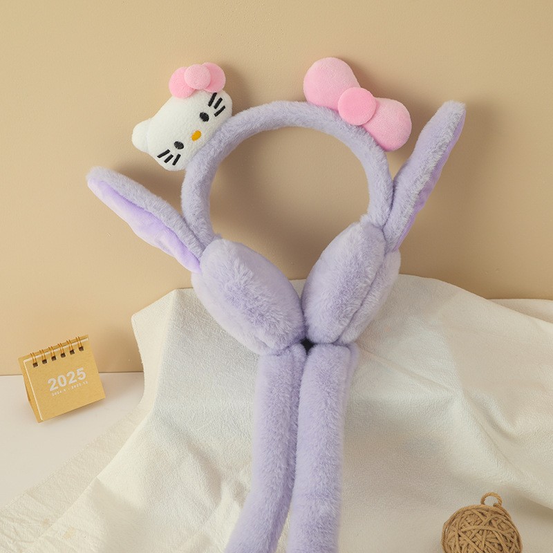 Women's Earmuffs Factory - Cute Moving Air Bag Rabbit Ears Winter Warm Ear Protection
