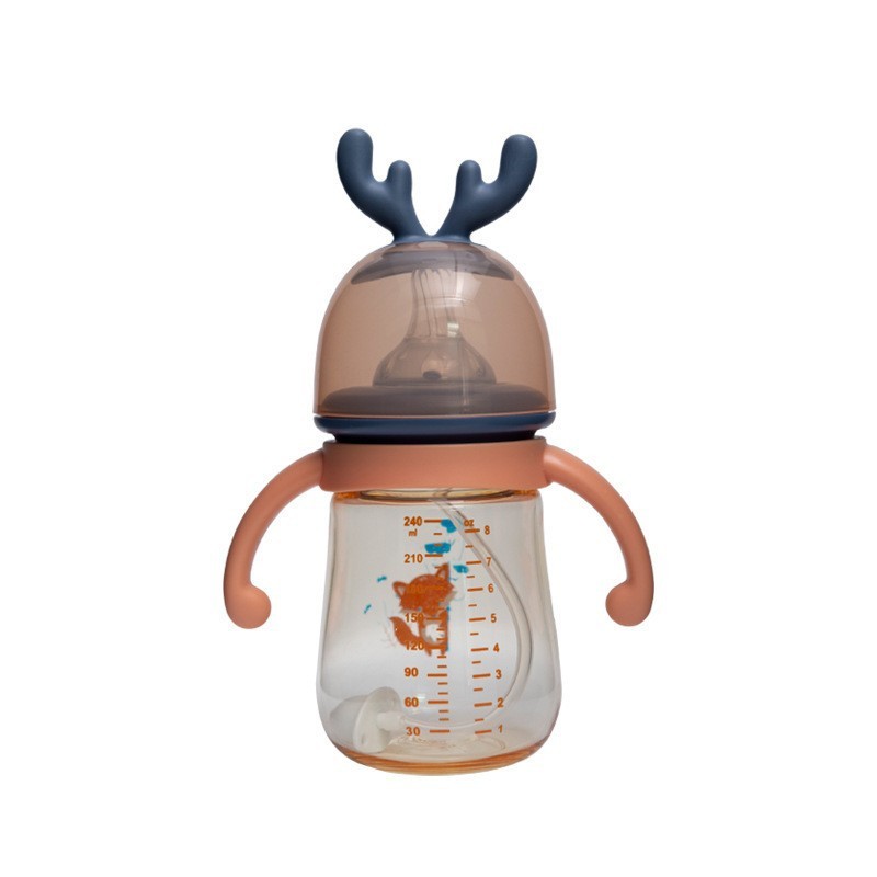 Infant Bottle Manufacturer - PPSU Nipple Bottle 0-6 Months Wide Straw for Baby Feeding