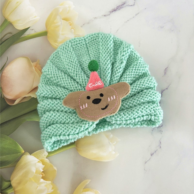 Hat Scarf Set Factory - Newborn Knitted Beanie Scarf Set Cute Keep Warm Kids Winter