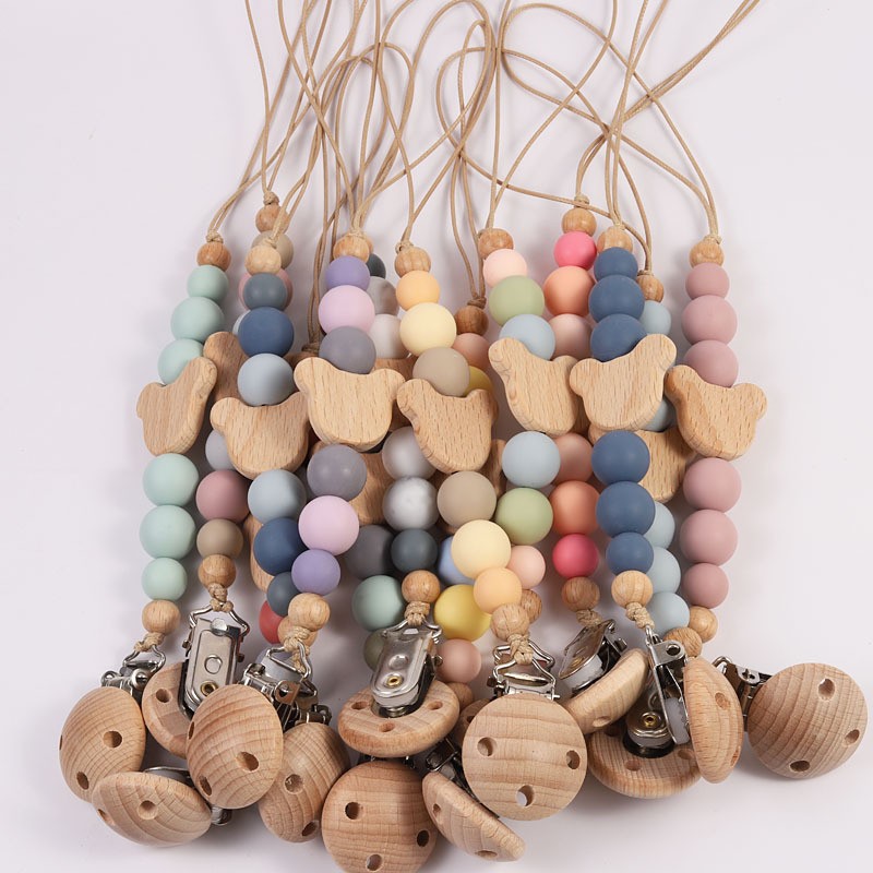 Pacifier Chain Manufacturer - Cartoon Mushroom Anti-Drop Silicone Cute Animal Design