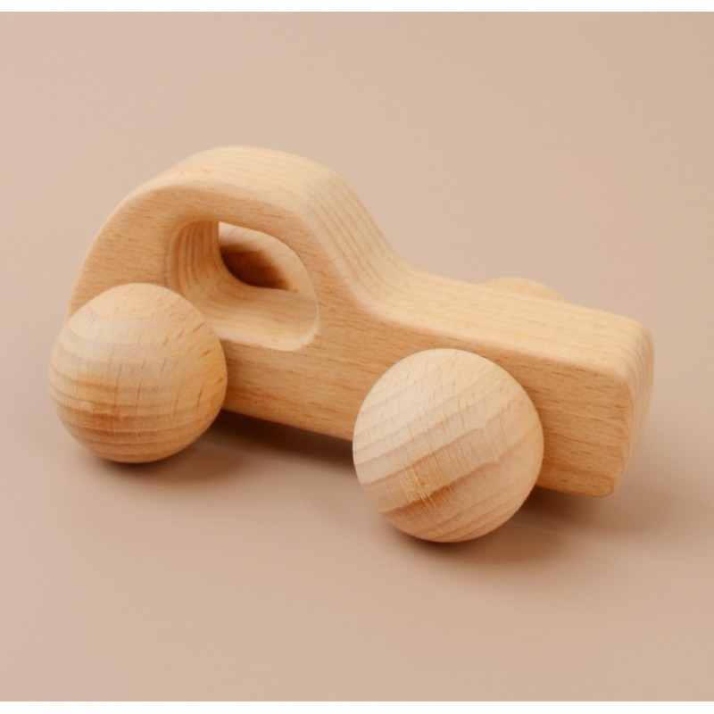 Montessori Toys Manufacturer - 11pc Handmade Organic Silicone Wood Bird Elephant Pendant