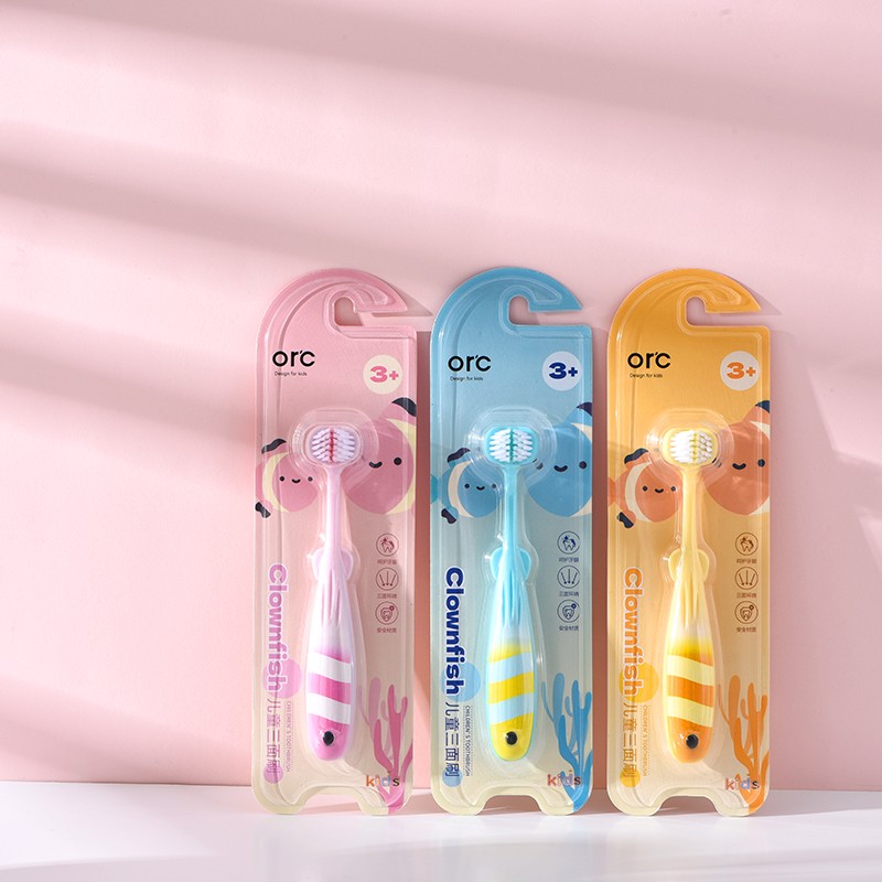 Children's Toothbrush Manufacturer - Baby Cartoon Toothbrush 5D Soft Fur Three Sided