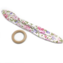 Wood Teether Manufacturer - Wood Silicone Grind Bracelet Gum Teether for Infant