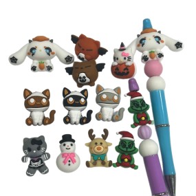 Beads Jewelry Factory - New 3D Stereo HK Silicone Beads Cartoon Mario DIY Beaded