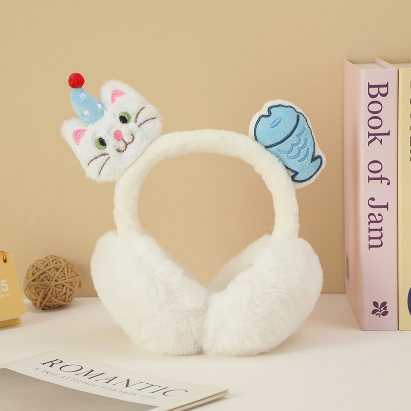 Earmuffs Factory - Autumn Winter Warm Plush Penguin Cute Folding Outdoor Riding Cold-Proof