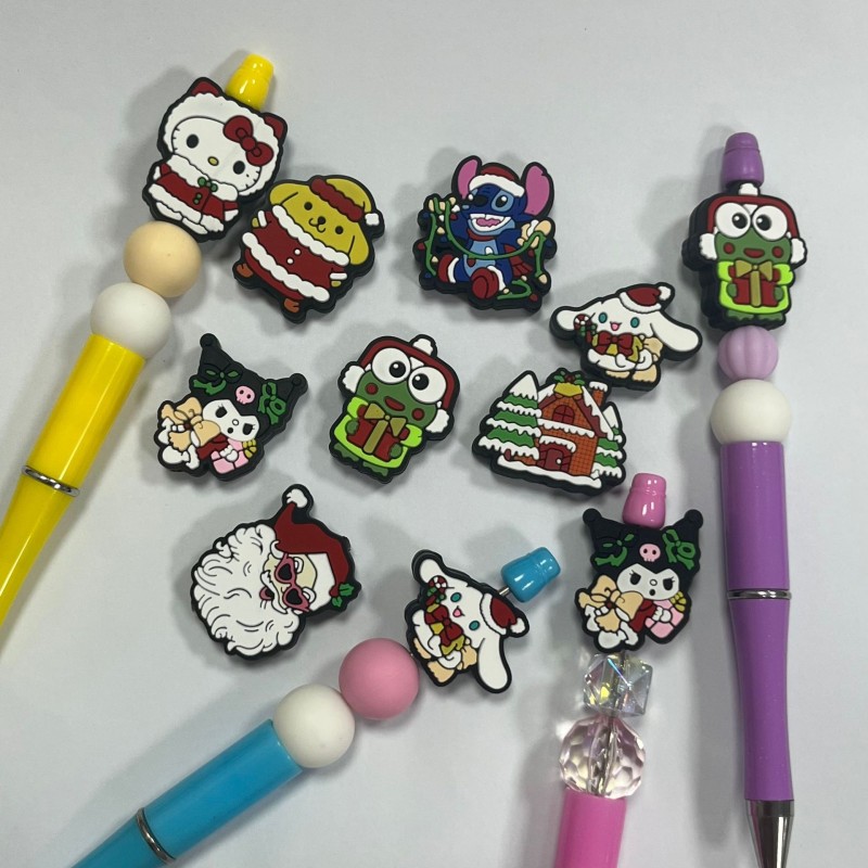 Silicone Beads Manufacturer - 3D Drop Beads DIY Pen Halloween Frozen Character Soft