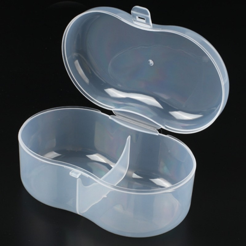 Storage Box Supplier - Transparent Triangle Plastic PP Case for Baby Teethers