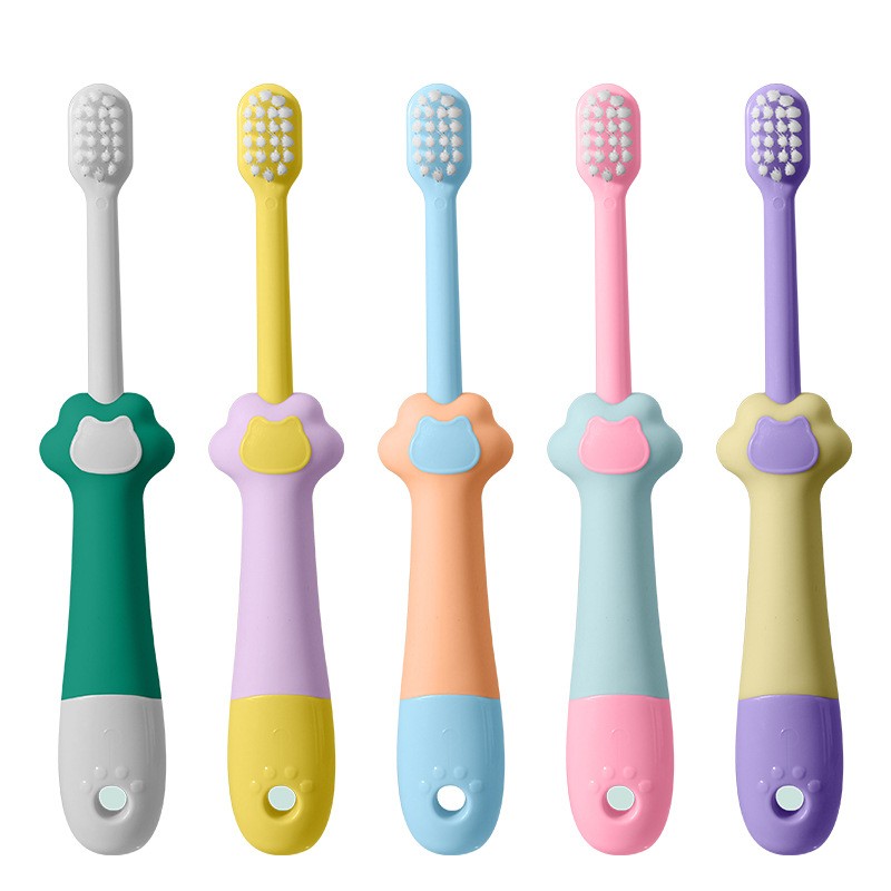 Baby Toothbrush Manufacturer - Cute Cartoon Duck Silicone for Kids 2-12 Years Soft Bristle