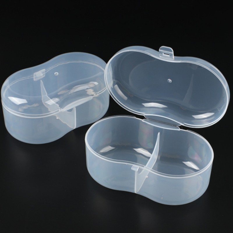 Storage Box Supplier - Transparent Triangle Plastic PP Case for Baby Teethers