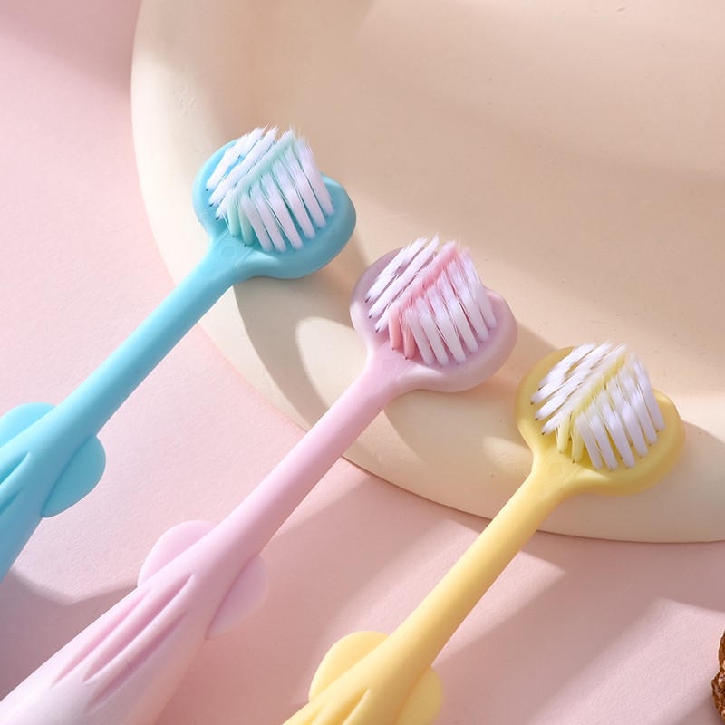 Children's Toothbrush Manufacturer - Baby Cartoon Toothbrush 5D Soft Fur Three Sided