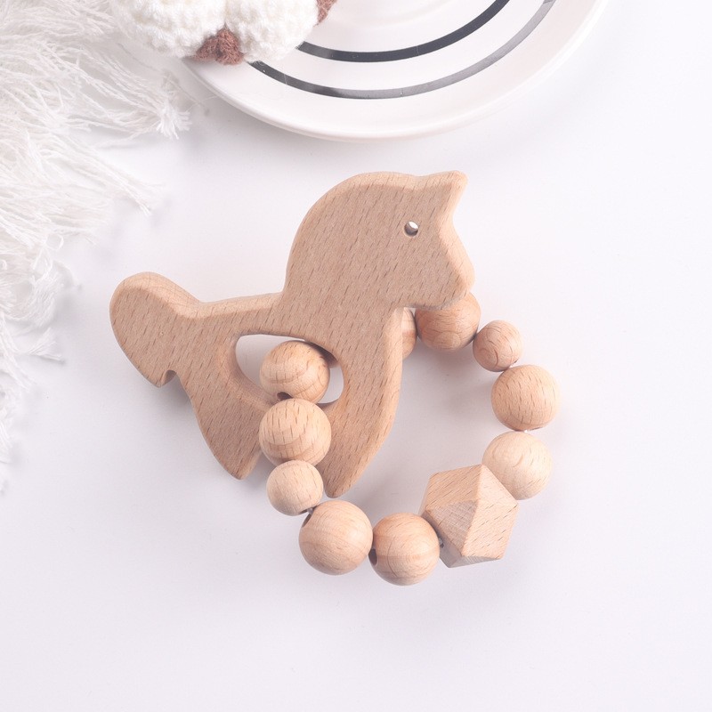 Pacifier Chain Factory - Cartoon Shaped Beech Wood DIY for Bracelet Grinding Rod